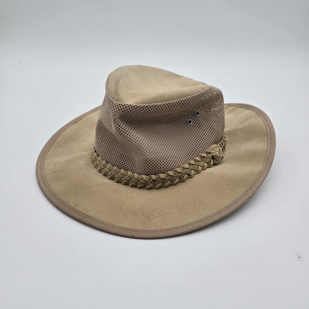 DPC Hat Mens Large XL Wide Brim Southwestern Safari Boonie Mesh Braided Outback